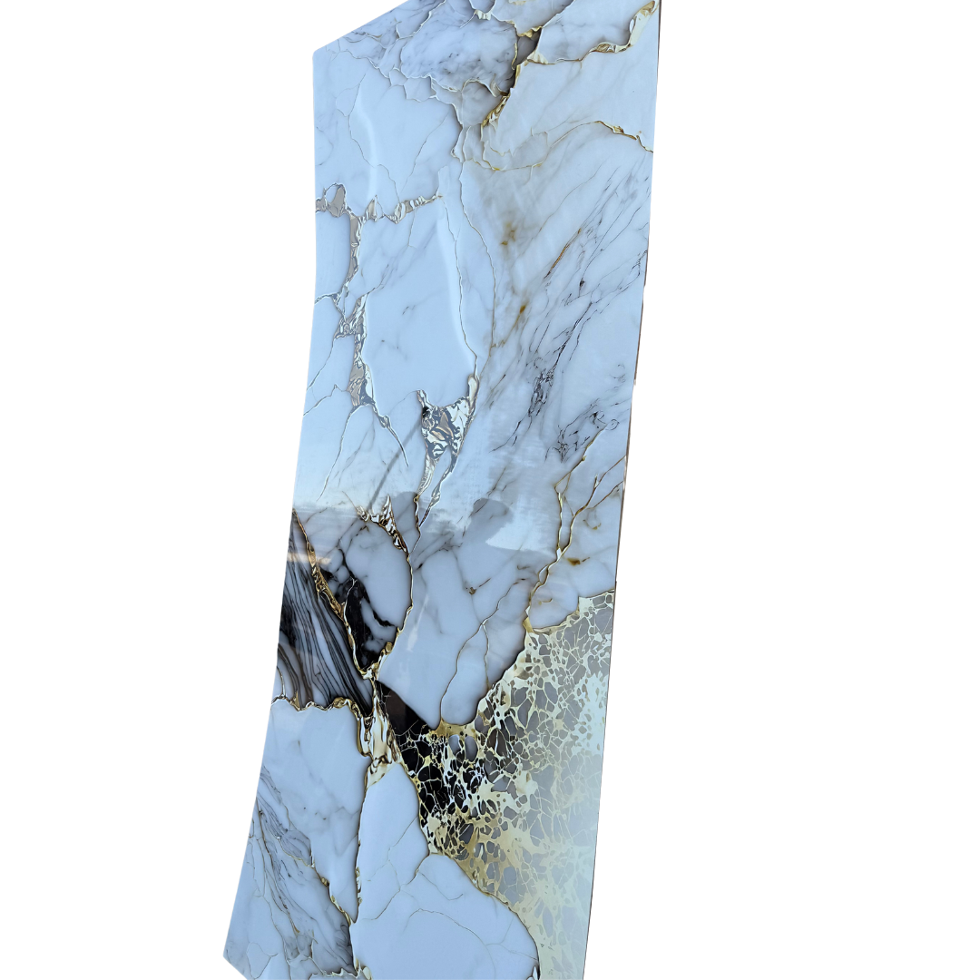 Hochwertige PVC-Platte - Calacatta Gold Marmor