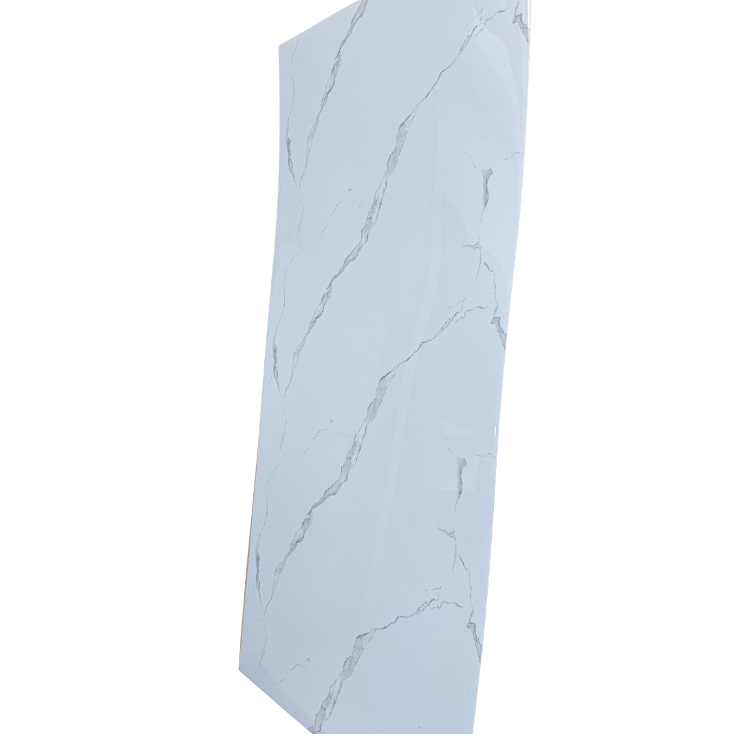 PVC-Platte - White Line Marble