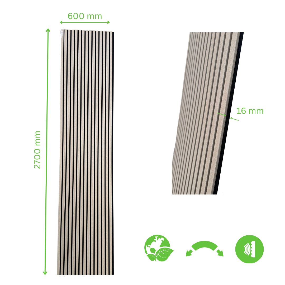 flexible Akustikpaneele - Mittelholz