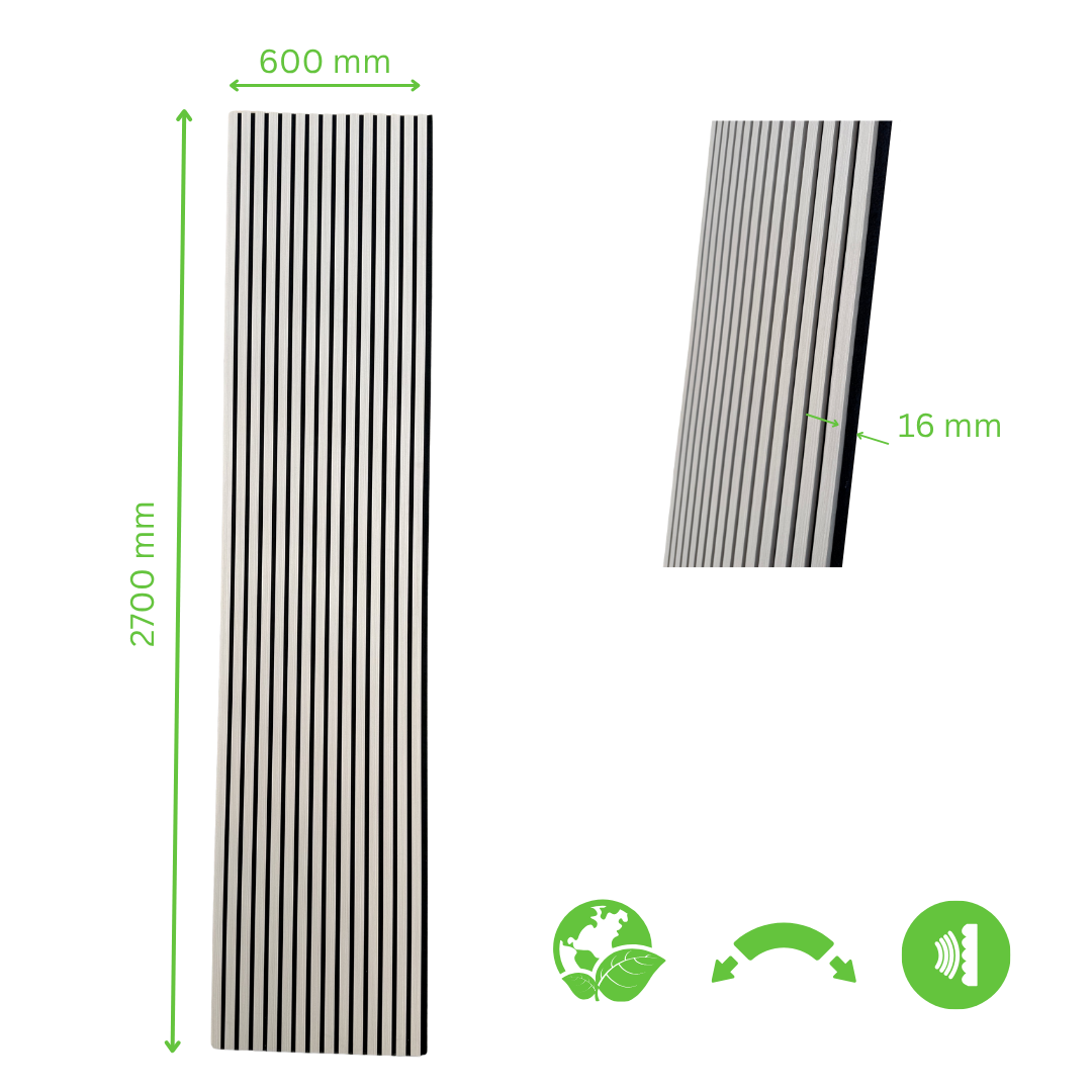 flexible Akustikpaneele - Hellholz