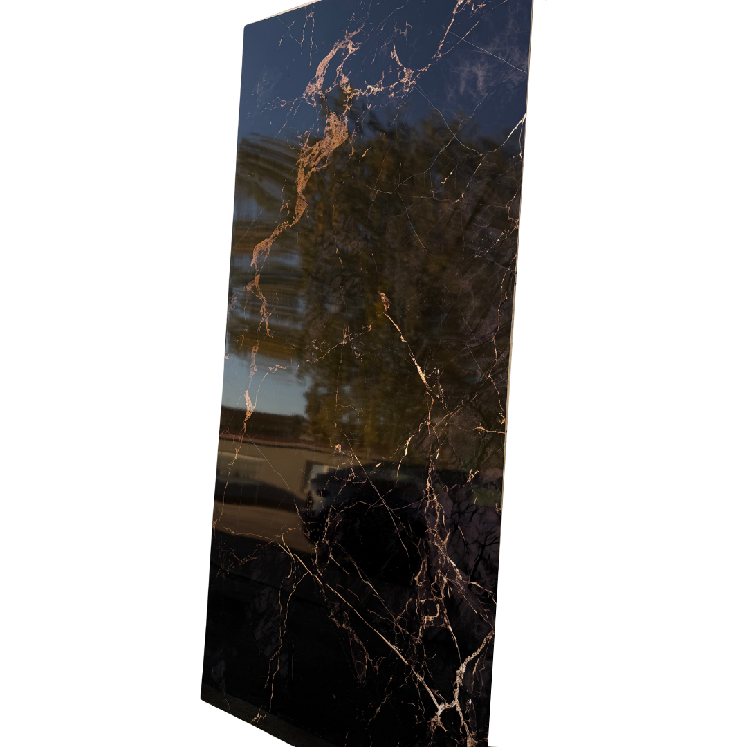 Hochwertige PVC-Platte - Bronze Gold Marmor