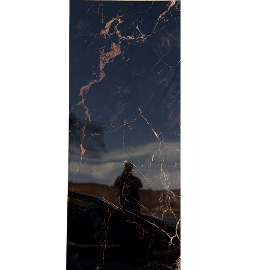 Hochwertige PVC-Platte - Bronze Gold Marmor