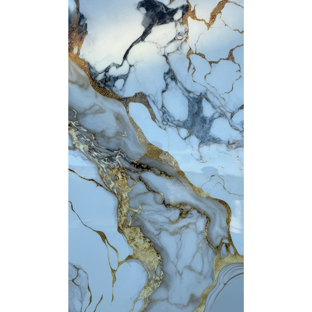 Hochwertige PVC-Platte - Calcatta Gold Wave Marmor