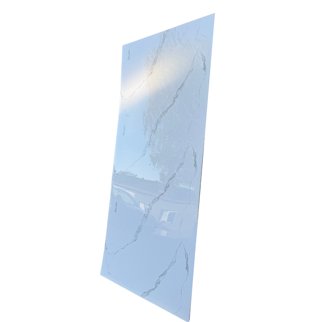 PVC-Platte - White Line Marble