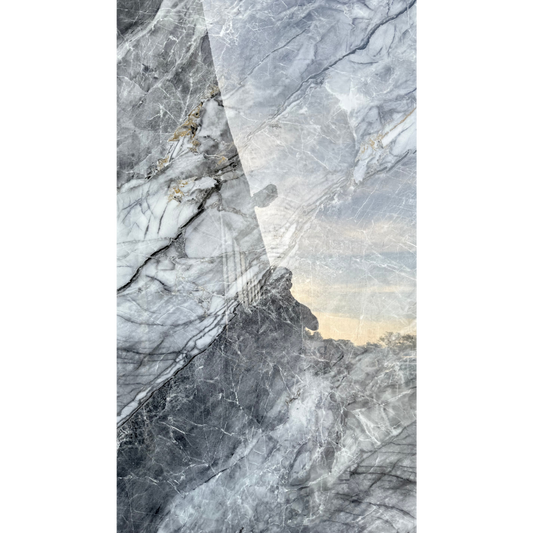 PVC-Platte - Grau Marmor