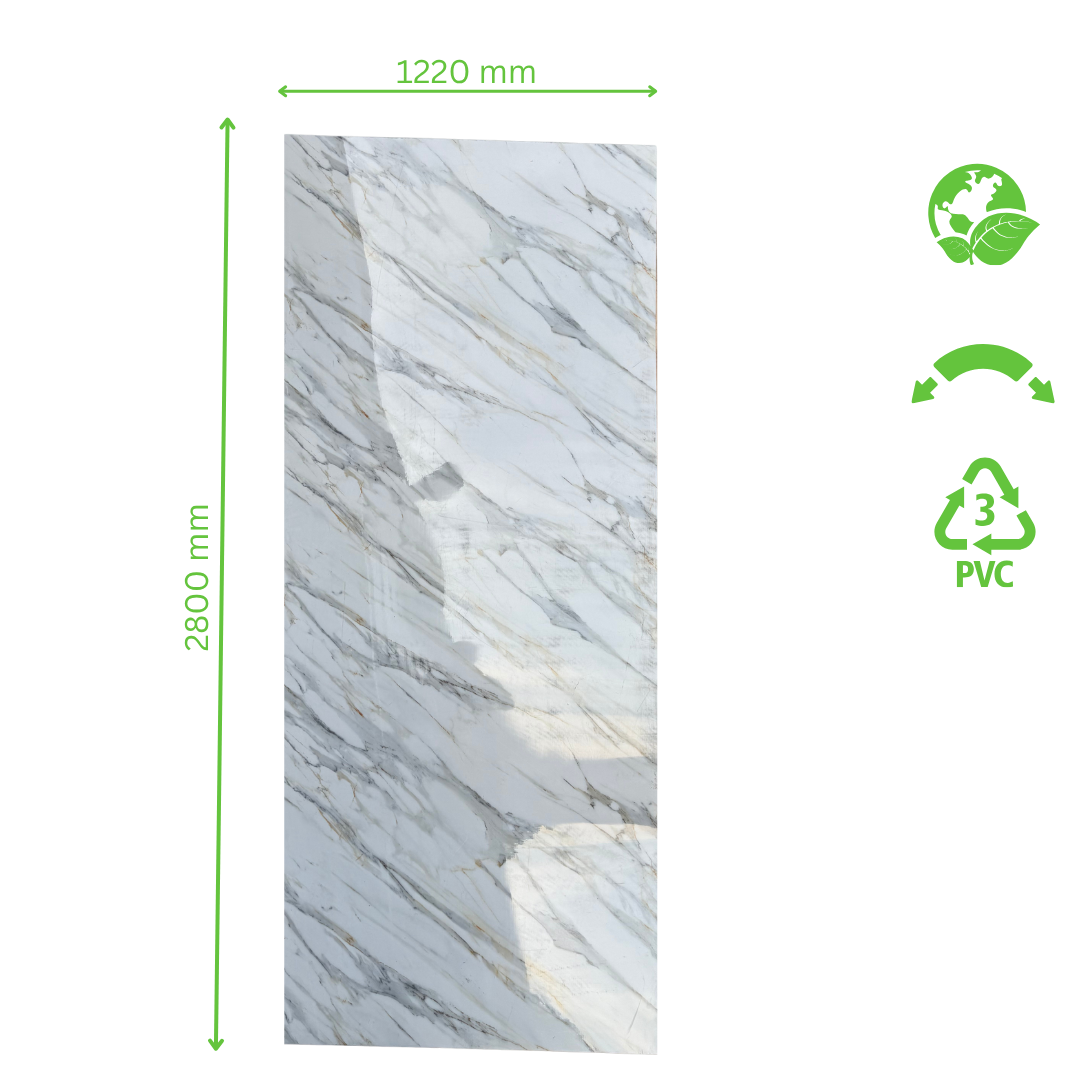 PVC-Platte - Gold Line Marmor 80/100