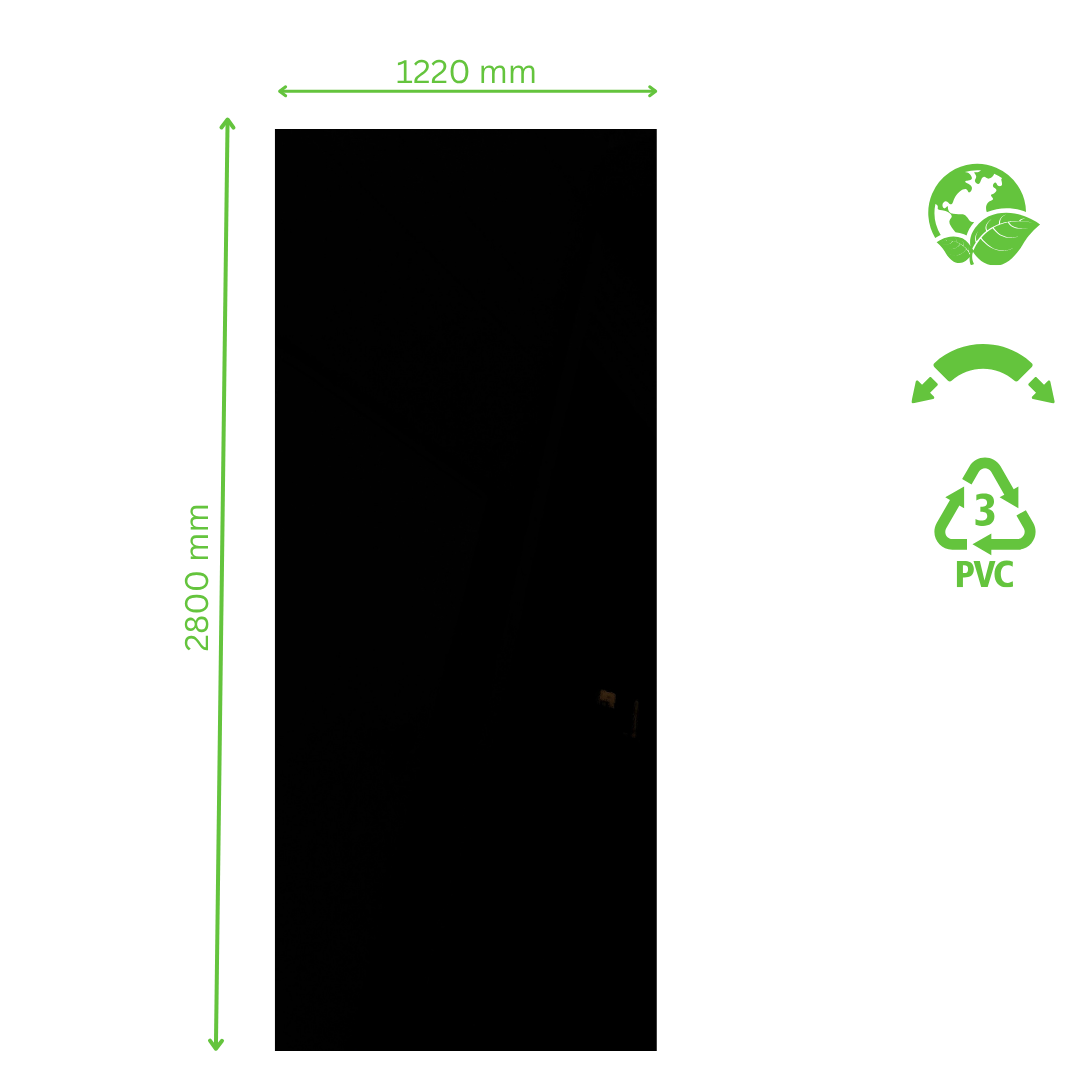 PVC-Platte - Black Marble