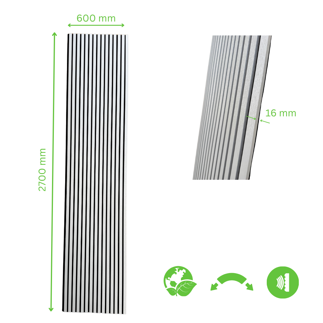 flexible Akustikpaneele - Silber