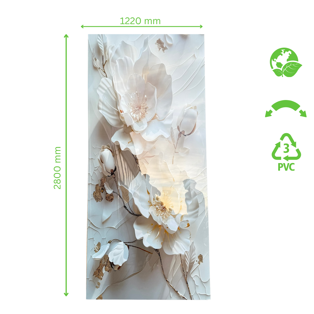 PVC-Platte -Beautiful Flower Marble