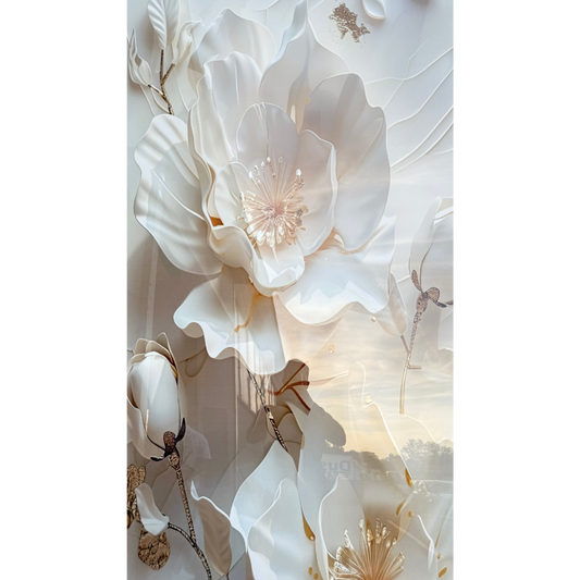 PVC-Platte -Beautiful Flower Marble