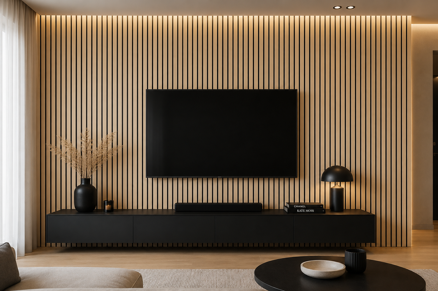 Akustikpaneel Basic Teak Hell