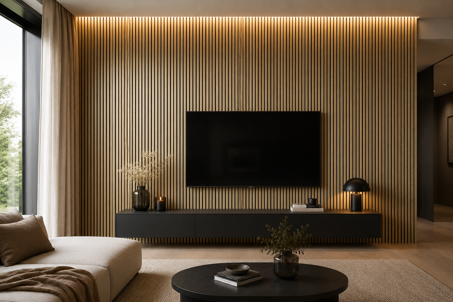 Akustikpaneel Brushed Gold