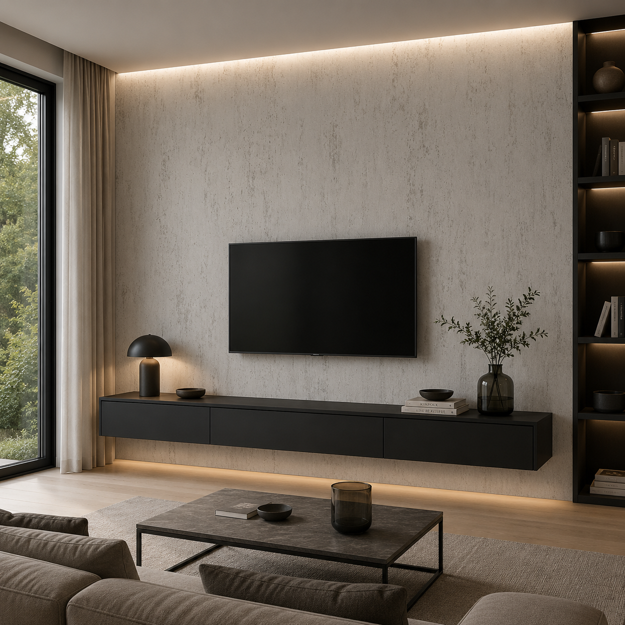 PVC Paneel Beton Grau Vintage Matt