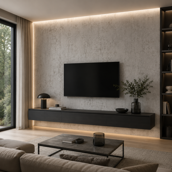 PVC Paneel Beton Grau Vintage Struktur