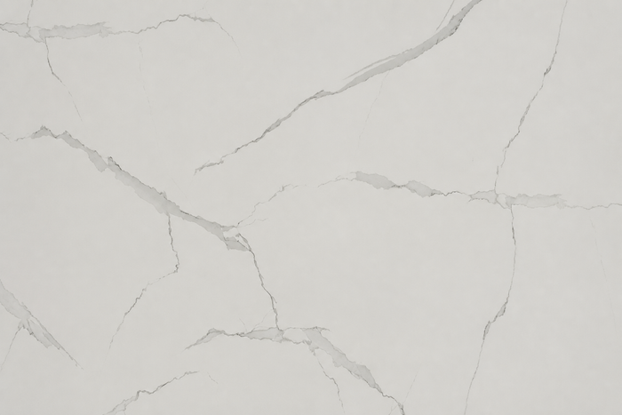 PVC Paneel Marmor Venato Weiß Hochglanz Detailaufnahme