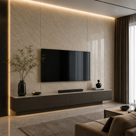 Selbstklebende PVC-Rolle Marmor Beige Klebefolie Möbelfolie