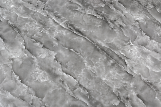 Selbstklebende PVC-Rolle Marmor Grau (Wolke) Detailaufnahme