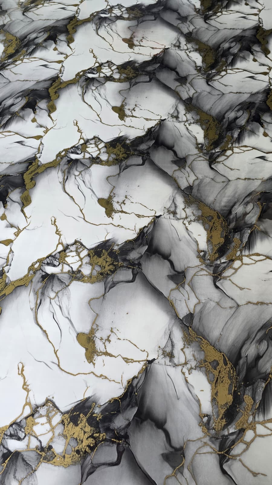 Selbstklebende PVC-Rolle Marmor Weiß-Gold Anthrazit Klebefolie Möbelfolie