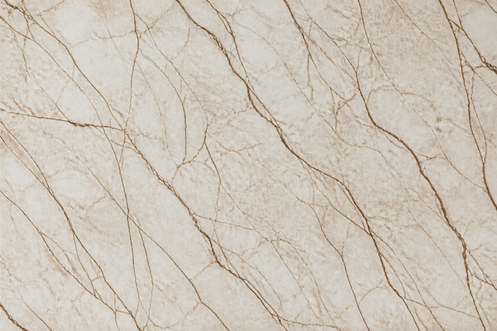 Selbstklebende Marmor-Fliese Beige Detailaufnahme