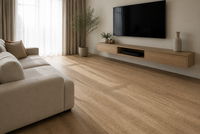 Vinylboden Eiche Natur im Raum