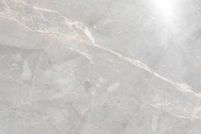 Vinylboden Marmor Grau Hochglanz, Detailaufnahme