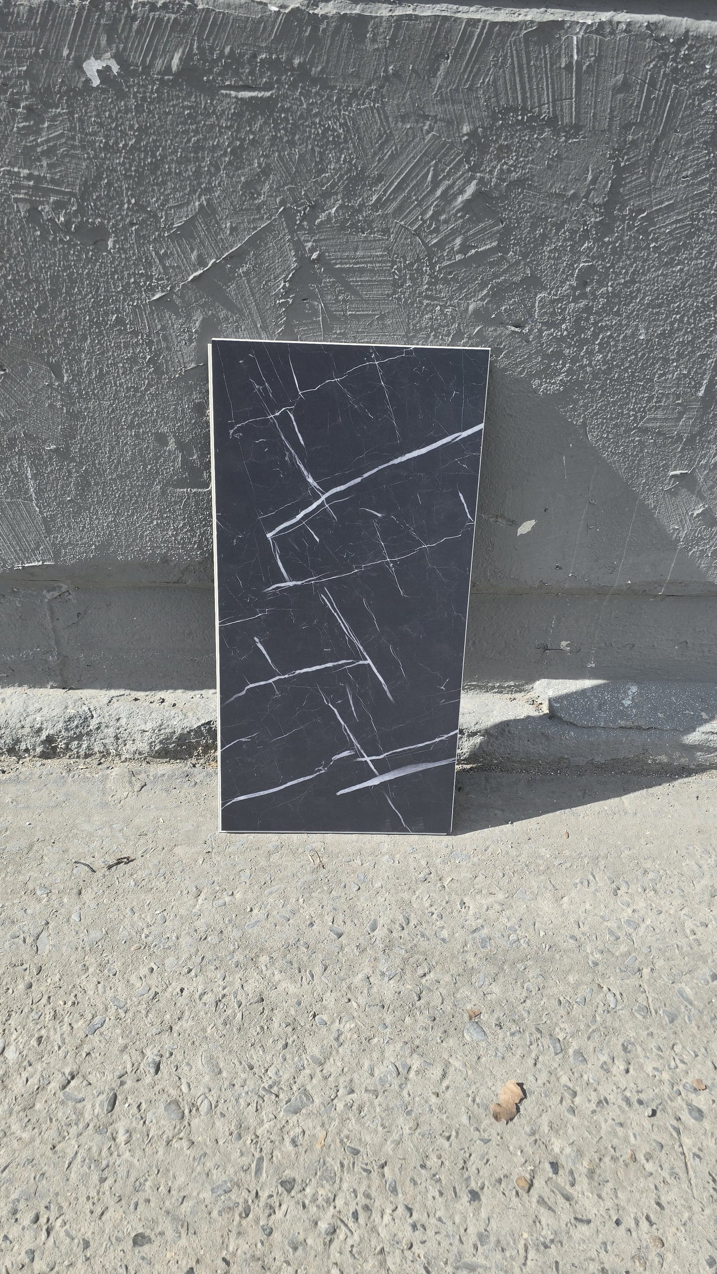 Vinylboden Marmor Schwarz