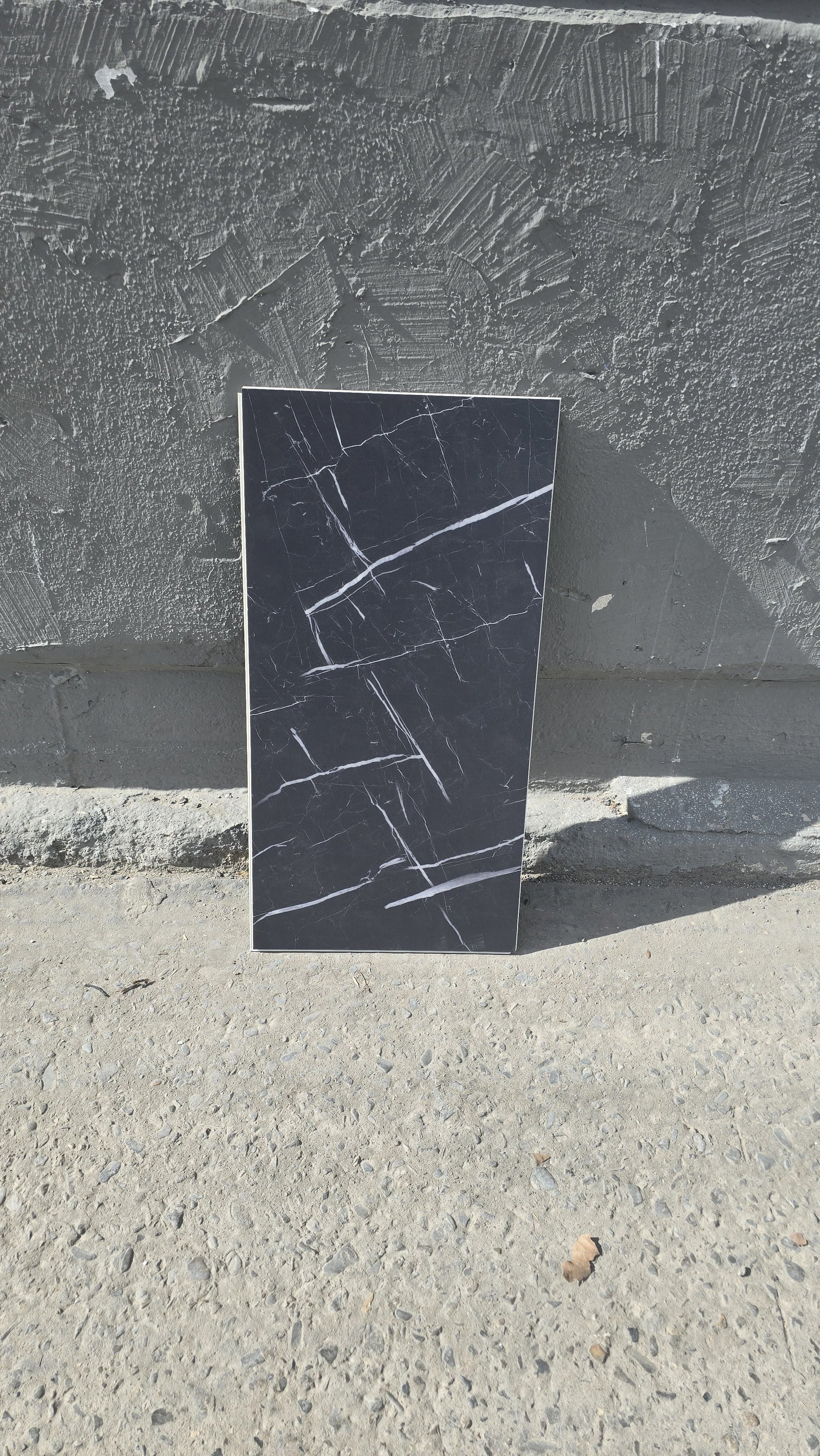 Vinylboden Marmor Schwarz