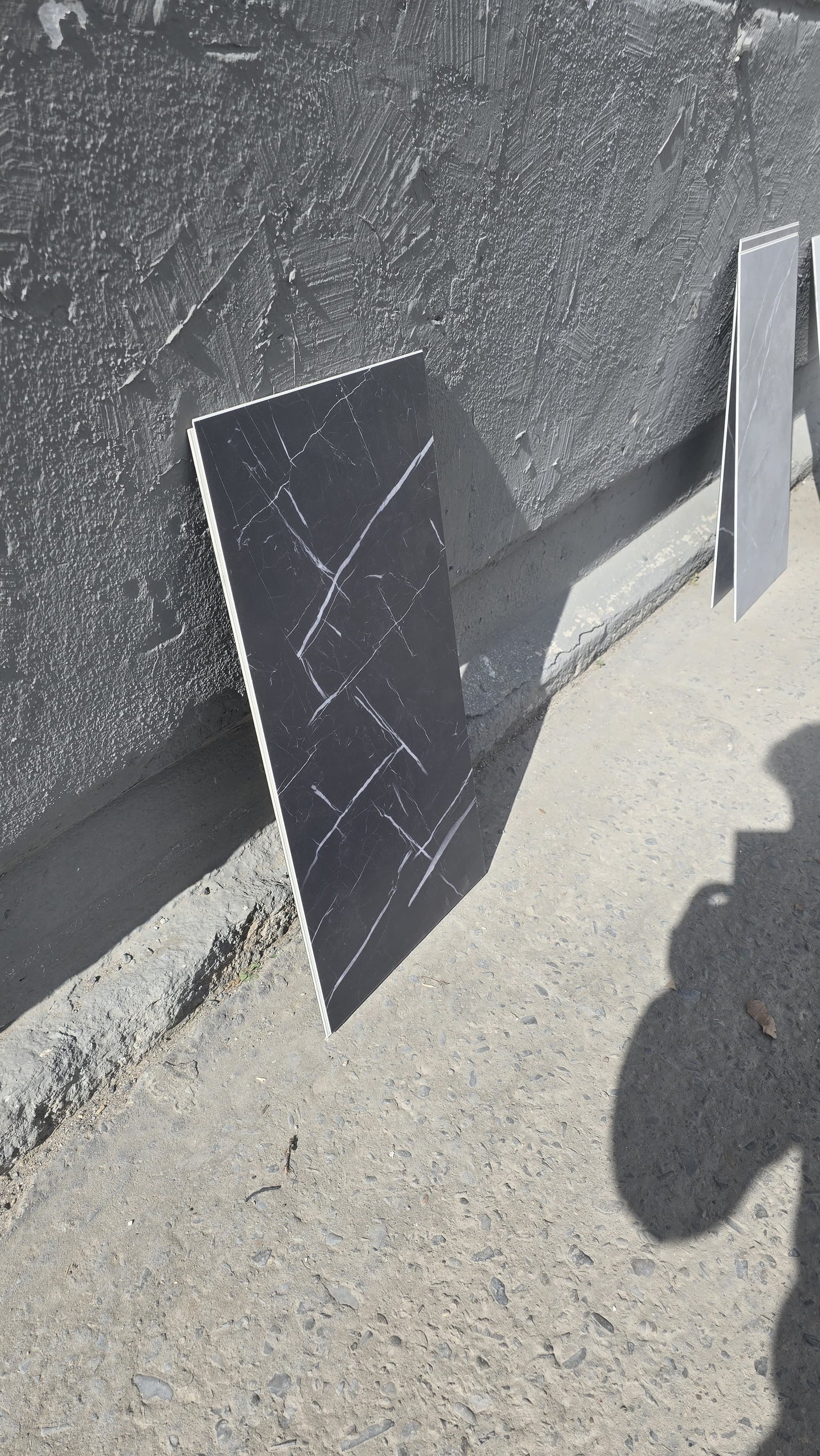 Vinylboden Marmor Schwarz